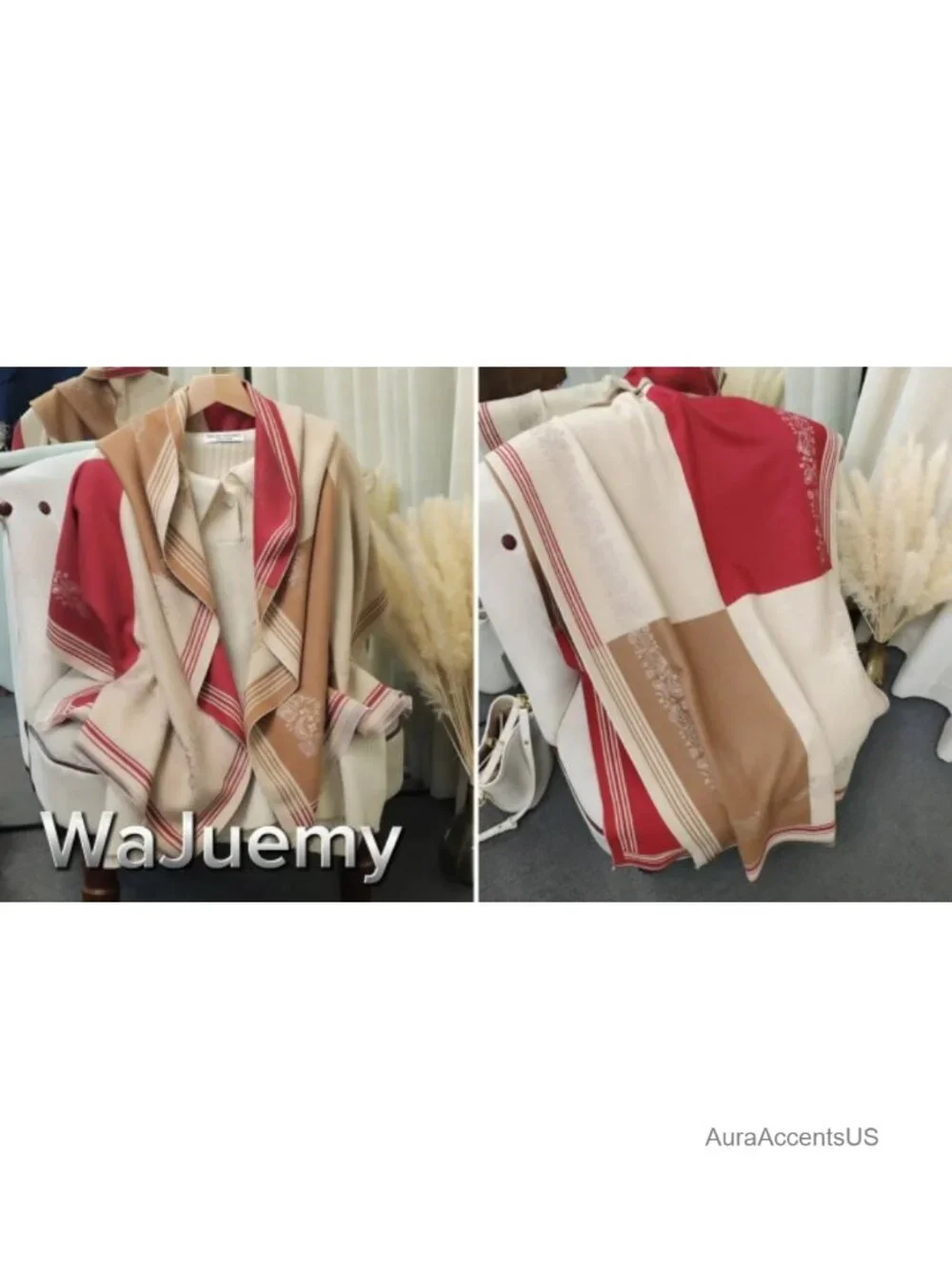 Winter Scarf Shawl Wrap Pashmina Poncho Blanket Women's Cozy Soft Fashion